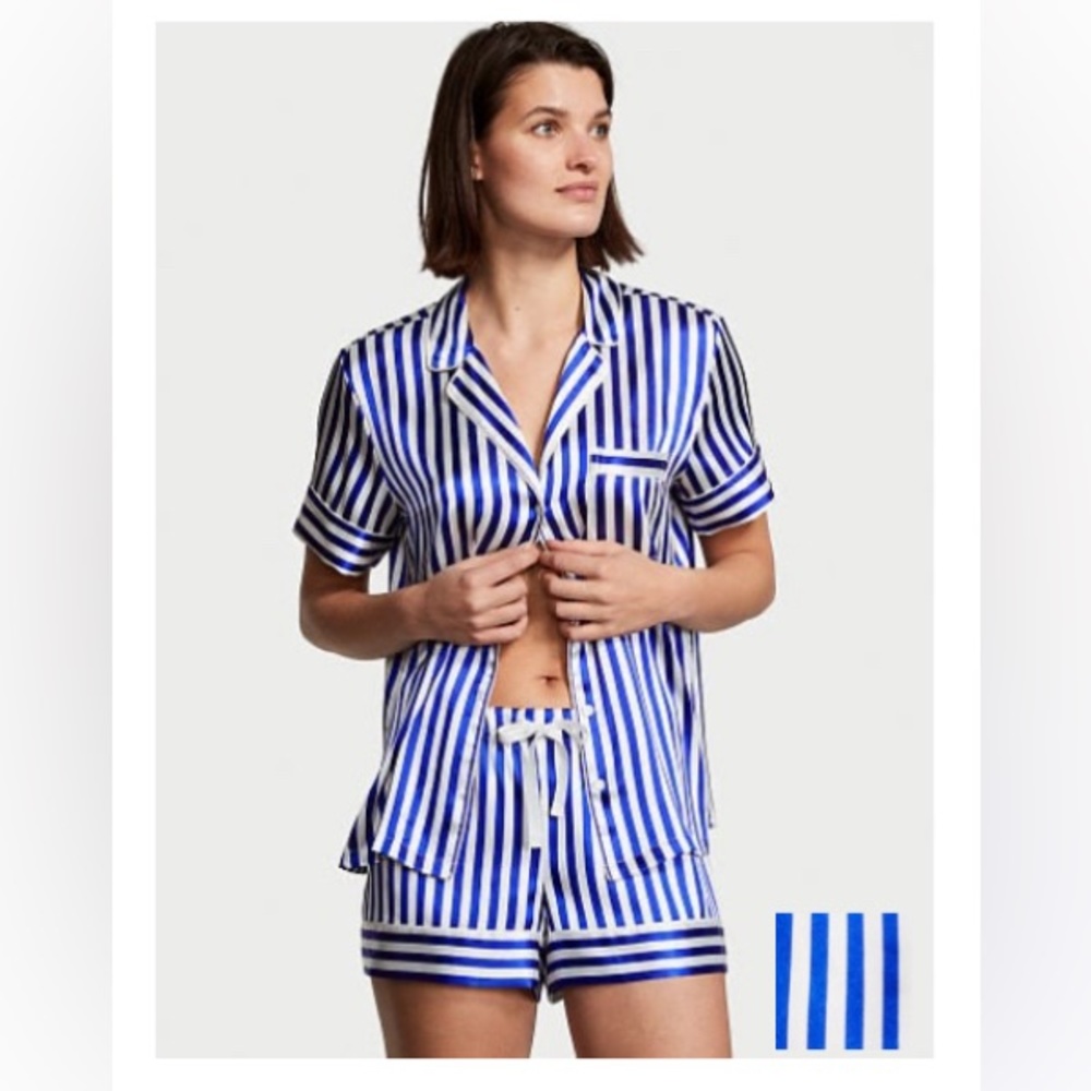 Victoria’s Secret Satin Short Pajama Set. Size large. New with tags.